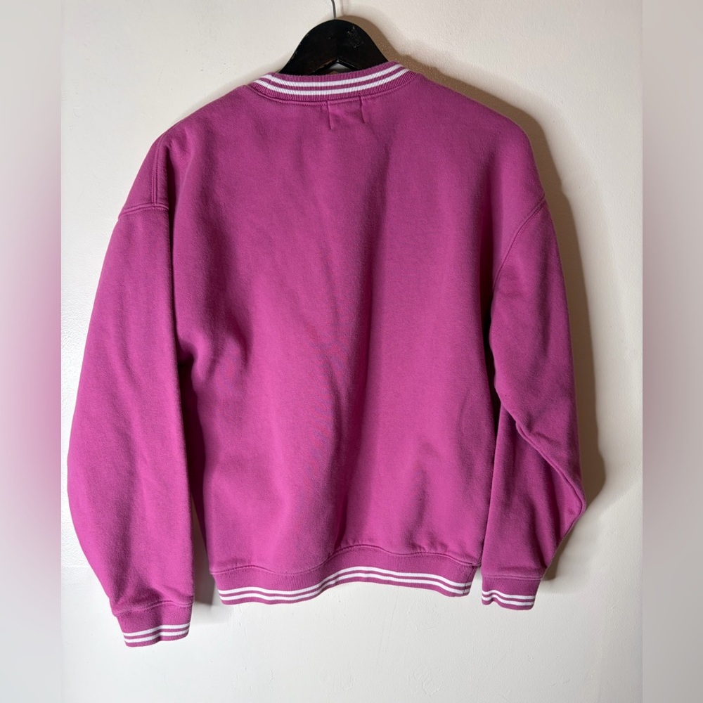 Disney Parks Winnie the Pooh Piglet pink embroidered pullover sweatshirt - Picture 3 of 4